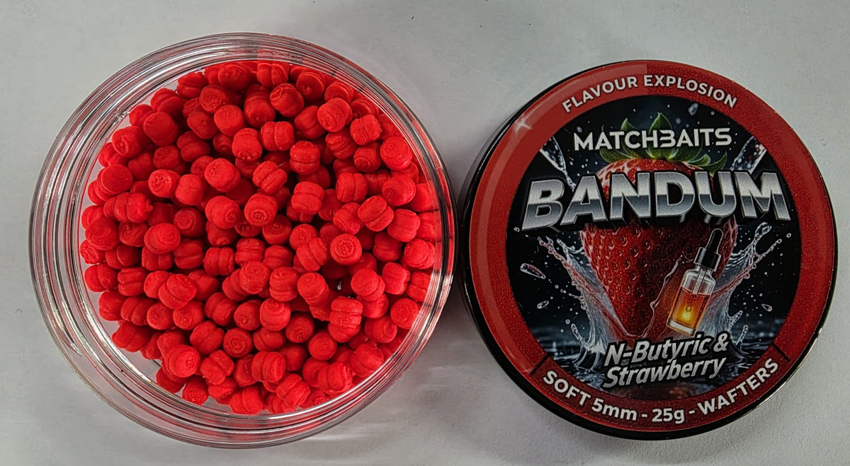 Matchbaits Band'Um N-Butyric & Strawberry Wafters 5mm – 25g
