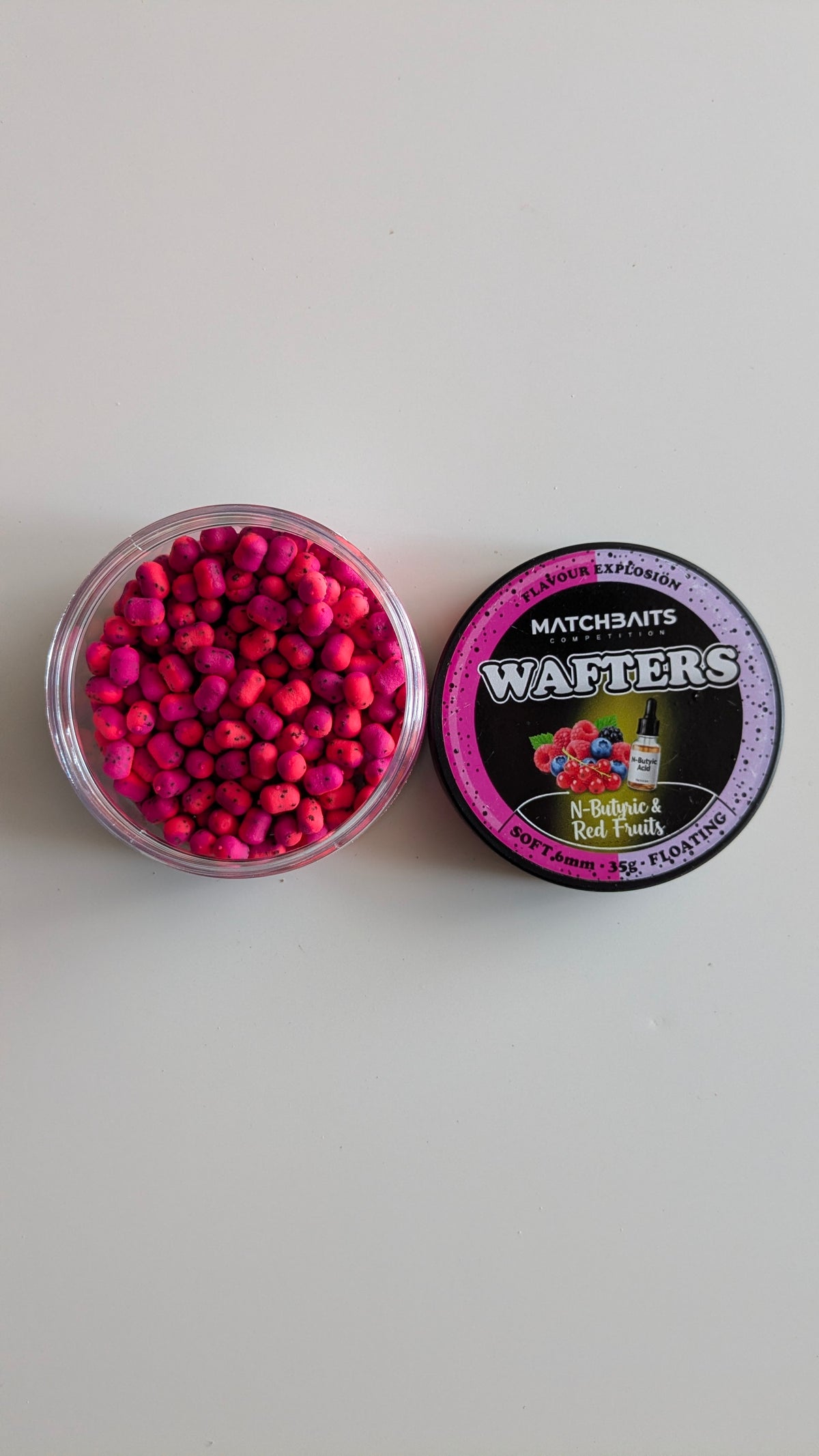 Matchbaits N-Butyric & Red Fruits Wafters – 6mm – 35g